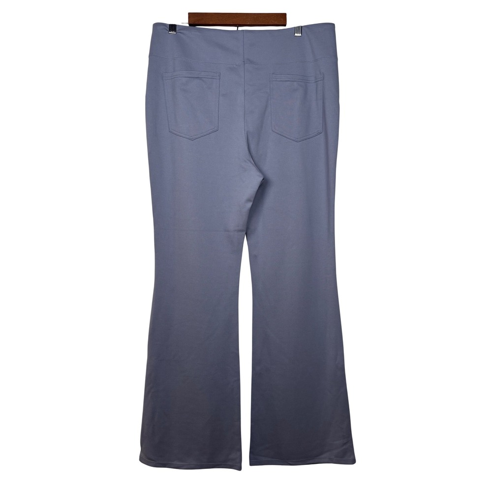Halara XL High Waisted Flare Work Pants SculptKnit Blue Purple Tummy Control NEW - Picture 6 of 12